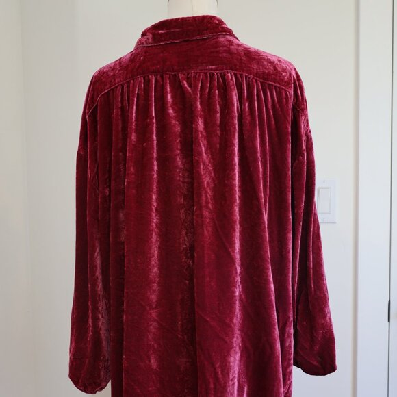 Free People Luxe Velvet Shirt Dress - Picture 7 of 10